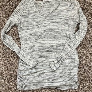 Gray Maternity Long Sleeve Top